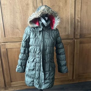 Urban Republic || olive green puffer parka